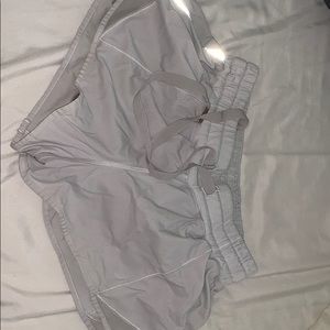 white lululemon shorts